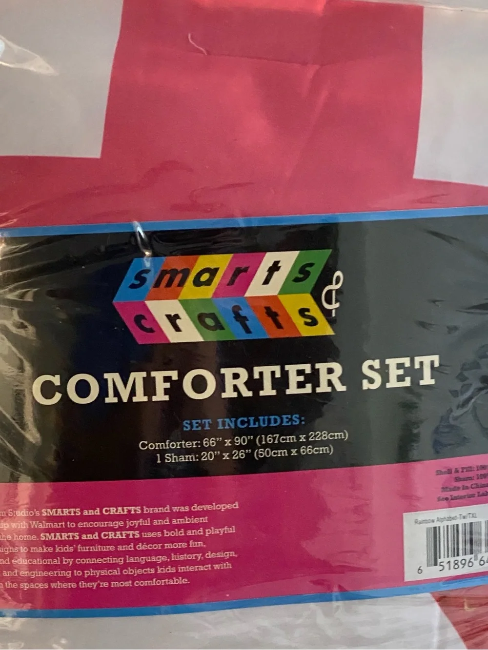 Twin/Twin XL Rainbow Alphabet Comforter Set